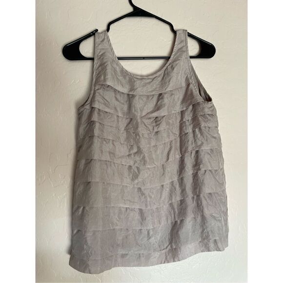 Eileen Fisher 100% Silk Sleeveless Blouse - Picture 4 of 4